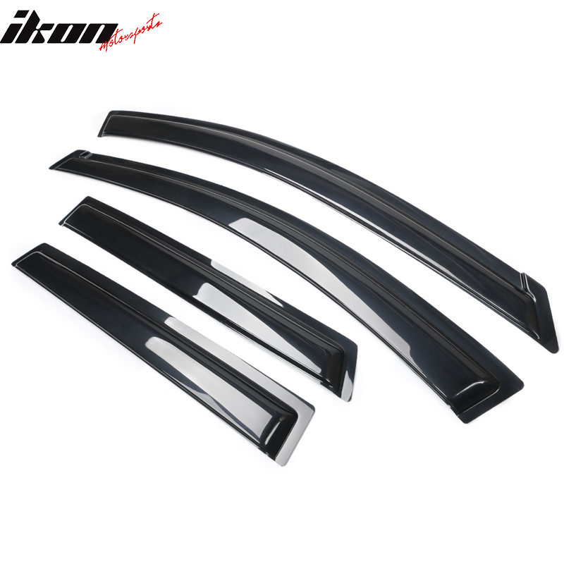 2009-2013 Nissan Rogue Slim Style Smoke Tinted Window Visor Acrylic