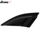 2016-2024 Chevy Camaro Unpainted Black Quarter Window Louvers Cover PU