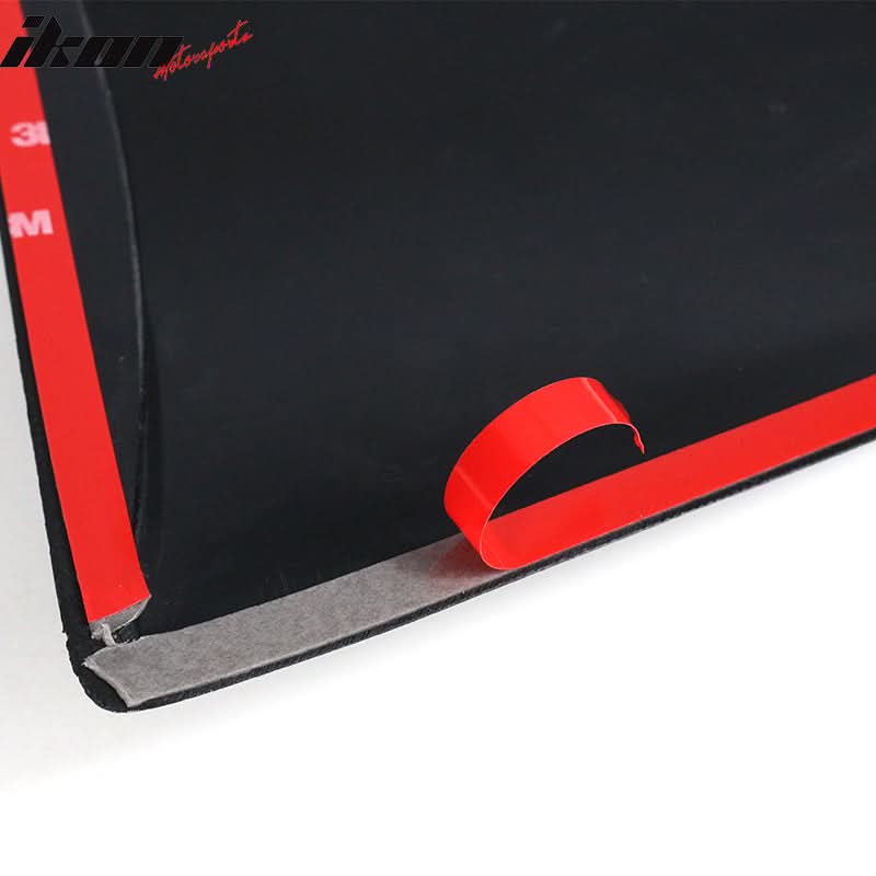 2011-2023 Dodge Charger V3 Style Matte Black PP Window Louver Scoops