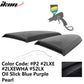2015-2023 Mustang R Style Side Quarter Window Louver PU Painted