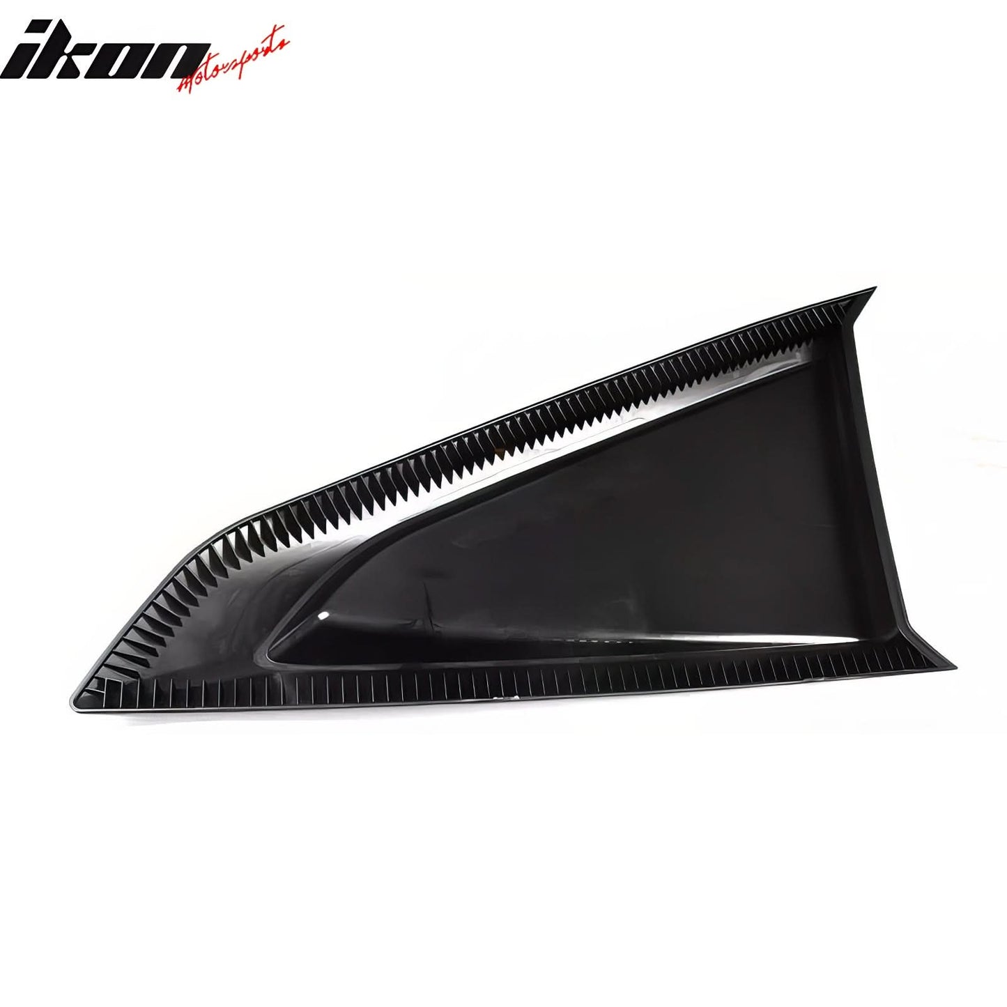 2024-2025 Ford Mustang 2DR V Style Gloss Black Side Window Louvers ABS