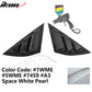 2021-2023 Ford Mustang Mach-E Window Louvers 3 Vent PC Painted