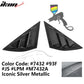 2021-2023 Ford Mustang Mach-E Window Louvers 3 Vent PC Painted