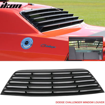 2008-2023 Dodge Challenger Rear Window Scoop Louver Vent