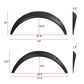 Universal Textured Matte Black Wheel Flares