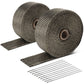 Titanium Type-2 Style Exhaust Heat Wrap - 2" x 30' with Zip Ties