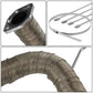 Type-2 Style Exhaust Heat Wrap Titanium 2" x 50' with Zip Ties