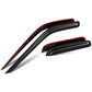 00-04 Nissan Frontier Carbon Fiber Pattern Window Visors 4pc Set