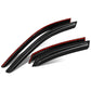 02-08 Audi A4/S4/RS4 Carbon Fiber Pattern Window Visors 4PC