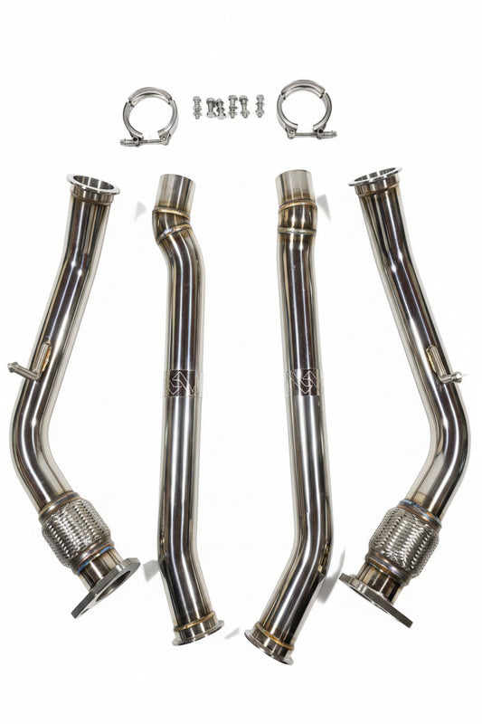 Vorsprung Autowerk Non-Resonated Sport Downpipes – Audi Q7 4M 3.0T Supercharged
