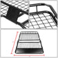 36" Roof Cargo Basket w/ Wind Fairing - Black