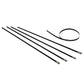 Stainless Steel Zip Tie Kit for Heat Wrap - 12" x 5mm - 5 Piece Black