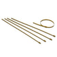 Zip Tie Kit for Heat Wrap - Stainless Steel - 12" Length - 5mm Width - 5 Piece - Gold