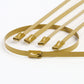 Zip Tie Kit for Heat Wrap - Stainless Steel - 12" Length - 5mm Width - 5 Piece - Gold