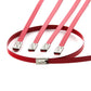 Zip Tie Kit for Heat Wrap Stainless Steel 12" 5mm Red 5PC