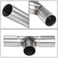 Universal Dual H-Pipe Exhaust Kit 2.5"-2.65" OD Mild Steel