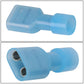 Female Spade Quick Disconnect Connectors - 100 Pack - Crimp Style