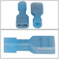 Female Spade Quick Disconnect Connectors - 100 Pack - Crimp Style