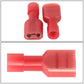 Female Spade Quick Disconnect Connectors 100PCS Crimp Style 1/4"