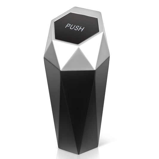 Universal Vehicle-Mounted Garbage Can - Silver