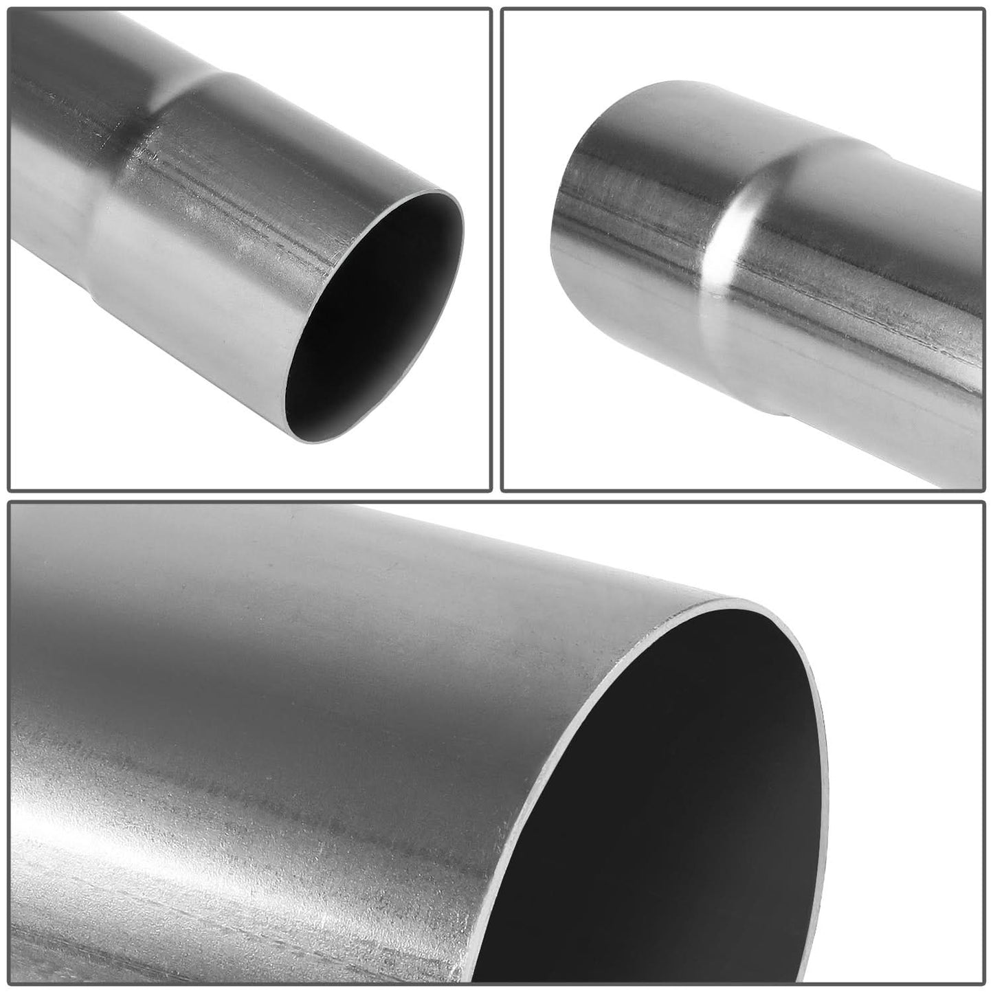 2.5" Stainless Steel Exhaust Pipe Tubing - Straight 18" Custom