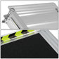 Wheelchair Ramp Aluminum 29" W x 2' L x 2" H Extended Metallic Black