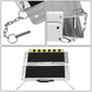 Wheelchair Ramp Aluminum 29" W x 2' L x 2" H Extended Metallic Black