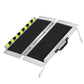 Wheelchair Ramp Aluminum 29" W x 2' L x 2" H Extended Metallic Black