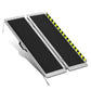 Aluminum Wheelchair Ramp 29" W x 4' L x 2" H Extended - Metallic/Black