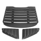 2015-2018 Ford Mustang Window Louver 3 Piece Kit - Black