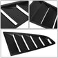 2015-2018 Ford Mustang Quarter Window Louvers - Black
