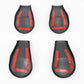 2014-2019 Toyota Tundra Front Seat Bracket Cap Cover Set - Black