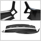 02-05 Dodge Ram Dashboard Vent Caps Front & Rear Black 2pc Set