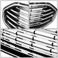 2017-2018 Ford Fusion OE Style Black Chrome Grille