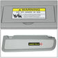 2006-2011 Honda Civic Driver Side Sun Visor - Gray
