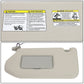 13-19 Nissan Pathfinder Sun Visor w/ Vanity Light Driver Side Gray