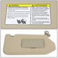 13-19 Nissan Pathfinder Sun Visor w/ Vanity Light Passenger Beige