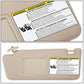 2005-2015 Toyota Tacoma Double Cab Sun Visor - Beige/Tan