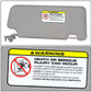 12-15 Honda Civic Clear Gray Sun Visor
