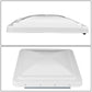 RV Roof Vent 14x14 Overall Dimension Replacement Lid White/Silver