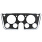 67-72 Chevrolet C10 Truck Dash Bezel 7 Hole Chrome Black Plastic