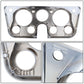 67-72 Chevrolet C10 Truck Dash Bezel 7 Hole Chrome Black Plastic