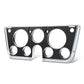 67-72 Chevrolet C10 Truck Dash Bezel 7 Hole Chrome Black Plastic