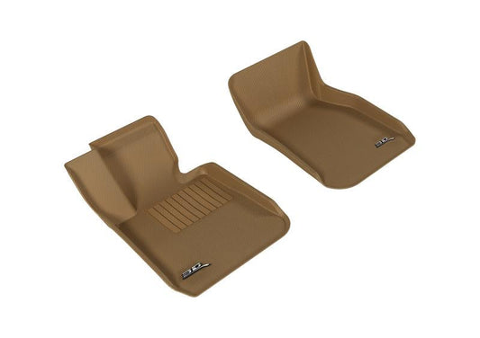 3D MAXpider 2012-2019 BMW 3 Series F30/F34 Kagu 1st Row Floormat - Tan L1BM03711502