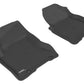 3D MAXpider 2008-2013 Nissan Rogue Kagu 1st Row Floormat - Black L1NS02911509