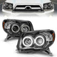 Anzo 2006-2009 Toyota 4Runner Projector Headlights w/ Halo Black