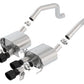Borla 2015+ Chevy Corvette C7 Z06 6.2L Axle Back ATAK Exhaust Black Quad Tips w/o AFM w/ NPP 11903CB