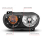 Anzo  2008-2014 Dodge Challenger Crystal Headlights Black