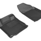 3D MAXpider 2013-2015 Nissan Altima Sedan Kagu 1st Row Floormat - Black L1NS07311509