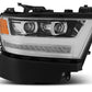 AlphaRex 19-20 Ram 1500HD PRO-Series Proj Headlight Plnk Styl Chrm w/Activ Light/Seq Signal/Plnk DRL 880514 *Discontinued